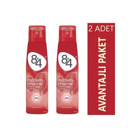8x4 Modern Charme 2x150 ml Pudrasız Kadın Deodorant