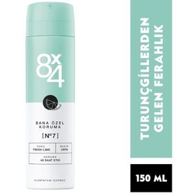 8x4 No.7 Fresh Lime 150 ml Kadın Sprey Deodorant