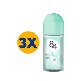 8x4 Pure 50 ml 3'lü Kadın Roll-On
