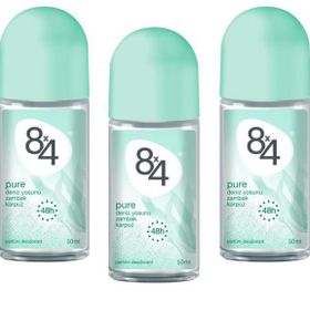 8x4 Pure 50 ml 3'lü Kadın Roll-On