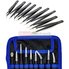 9 Adet ESD Telefon Tablet PC PS Saat Tamir Cımbızları