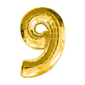 9 Rakamı Grabo Gold Folyo Balon