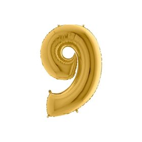 9 Rakamı Grabo Gold Folyo Balon