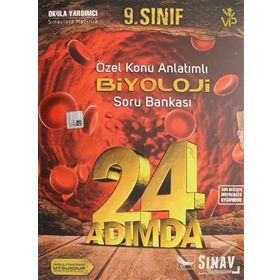 9. Sınıf 24 Adımda Özel Konu Anlatımlı Biyoloji Soru Bankası Sınav Yayınları