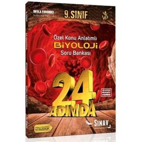 9. Sınıf 24 Adımda Özel Konu Anlatımlı Biyoloji Soru Bankası Sınav Yayınları