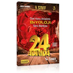 9. Sınıf 24 Adımda Özel Konu Anlatımlı Biyoloji Soru Bankası Sınav Yayınları