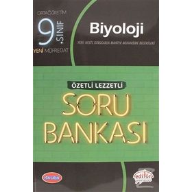 9. Sınıf Biyoloji Soru Bankası Özetli Lezzetli / Kollektif / Editör Yayınları