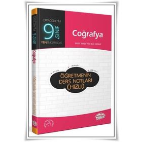 9. Sınıf Coğrafya Öğretmenin Ders Notları Editör Yayınları