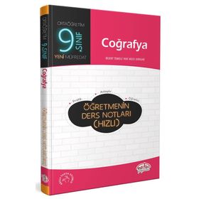 9. Sınıf Coğrafya Öğretmenin Ders Notları Hızlı - Editör Yayınları