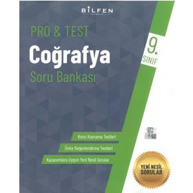 9. Sınıf Coğrafya ProTest Soru Bankası-Bilfen Yayınları
