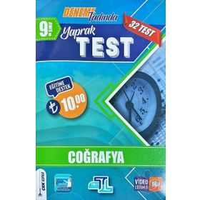 9. Sınıf Coğrafya Yaprak Test-Tümler Yayınları
