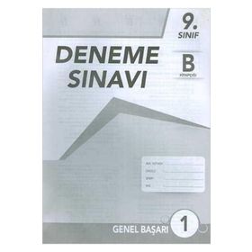 9. Sınıf Deneme Sınavı B Kitapçığı Testfen Yayınları