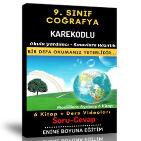 9. Sınıf Enine Boyuna Coğrafya Soru Cevap Seti 6 Modüler Kitap