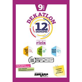 9. Sınıf Fizik Dekatlon Video Çözümlü 12 Deneme - Ankara Yayınları