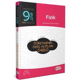 9. Sınıf Fizik Öğretmenin Ders Notları Editör Yayınları
