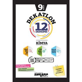 9. Sınıf Kimya Dekatlon 12 Deneme-Ankara Yayıncılık