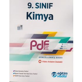 9. Sınıf Kimya Güncel Pdf Planlı Ders Föyü Eğitim Vadisi Yayınları