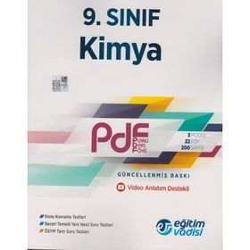 9. Sınıf Kimya Güncel Pdf Planlı Ders Föyü Eğitim Vadisi Yayınları