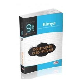 9. Sınıf Kimya Öğretmenin Ders Notları Editör Yayınları