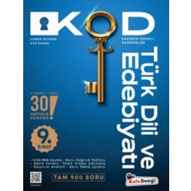9. Sınıf Kod Türk Dili ve Edebiyatı Kazanım Odaklı Denemeleri - Kafa Dengi Yayınları