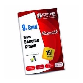 9. Sınıf Matematik Branş Deneme Sınavı Özdebir Yayınları