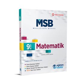9. Sınıf Matematik Güncel MSB Modüler Soru Bankası Eğitim Vadisi Yayınları