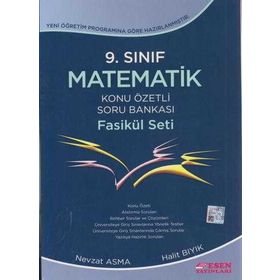9. Sınıf Matematik Konu Özetli Soru Bankası Fasikül Seti Esen Yayınları