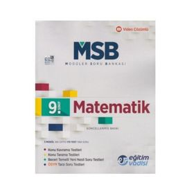9. Sınıf Matematik Modüler Soru Bankası Eğitim Vadisi Yayınları