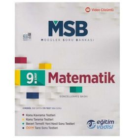 9. Sınıf Matematik Modüler Soru Bankası Eğitim Vadisi Yayınları