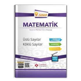 9. Sınıf Matematik Üslü Sayılar Köklü Sayılar Kazanım Merkezli Soru Kitapçığı Video Çözümlü-Sonuç Yayınları