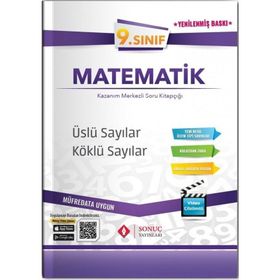9. Sınıf Matematik Üslü Sayılar Köklü Sayılar Kazanım Merkezli Soru Kitapçığı Video Çözümlü-Sonuç Yayınları
