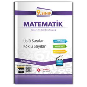 9. Sınıf Matematik Üslü Sayılar Köklü Sayılar Kazanım Merkezli Soru Kitapçığı Video Çözümlü-Sonuç Yayınları