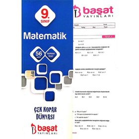 9. Sınıf Matematik Yaprak Test Başat Yayınları