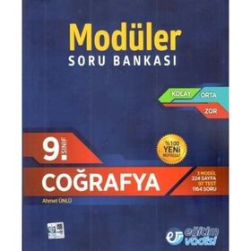 9.Sınıf Modüler Soru Bankası Coğrafya - Eğitim Vadisi Yayınları