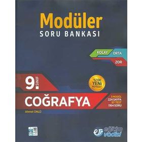 9.Sınıf Modüler Soru Bankası Coğrafya - Eğitim Vadisi Yayınları