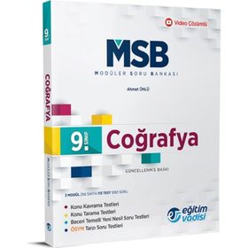 9.Sınıf Modüler Soru Bankası Coğrafya - Eğitim Vadisi Yayınları
