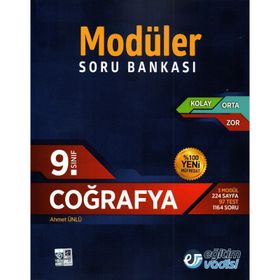 9.Sınıf Modüler Soru Bankası Coğrafya - Eğitim Vadisi Yayınları