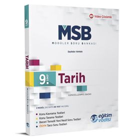 9. Sınıf Tarih Güncel Msb Modüler Soru Bankası Eğitim Vadisi Yayınları