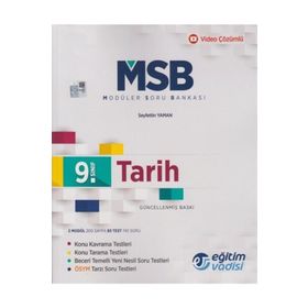 9. Sınıf Tarih Güncel Msb Modüler Soru Bankası Eğitim Vadisi Yayınları