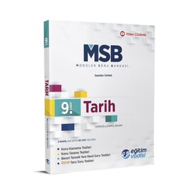 9. Sınıf Tarih Güncel Msb Modüler Soru Bankası Eğitim Vadisi Yayınları