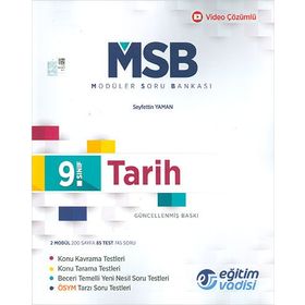 9. Sınıf Tarih Güncel Msb Modüler Soru Bankası Eğitim Vadisi Yayınları