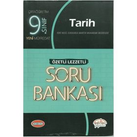 9. Sınıf Tarih Özetli Lezzetli Soru Bankası Editör yayınları