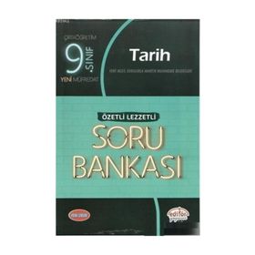 9. Sınıf Tarih Özetli Lezzetli Soru Bankası Editör yayınları