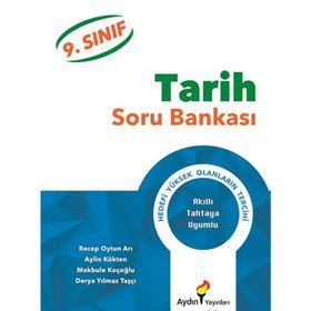 9.sınıf Tarih Soru Bankası Aydın Yayınları