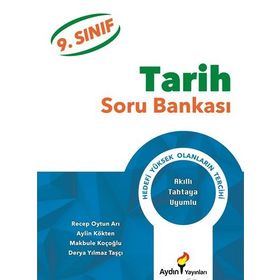 9.sınıf Tarih Soru Bankası Aydın Yayınları