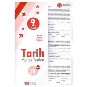 9. Sınıf Tarih Yaprak Testleri Nitelik Yayınevi