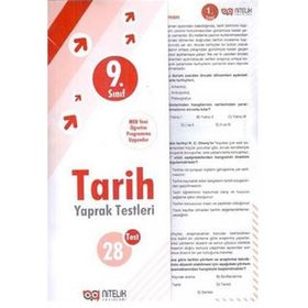9. Sınıf Tarih Yaprak Testleri Nitelik Yayınevi