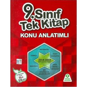 9. Sınıf Tek Kitap Konu Anlatımlı Örnek Akademi Yayınları