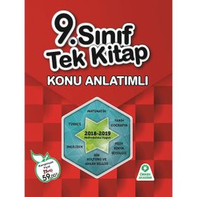 9. Sınıf Tek Kitap Konu Anlatımlı Örnek Akademi Yayınları