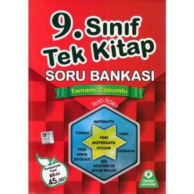 9. Sınıf Tek Kitap Tamamı Çözümlü Soru Bankası Örnek Akademi Yayınları